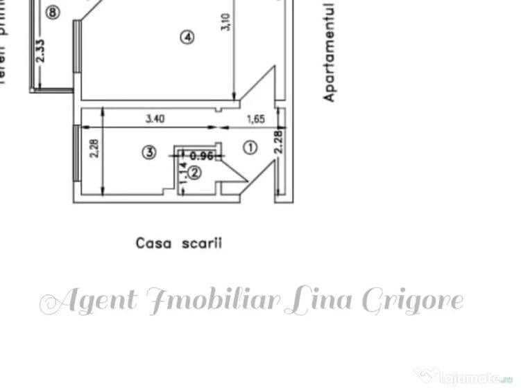 Apartament cu 2 camere decomandat în Gară
