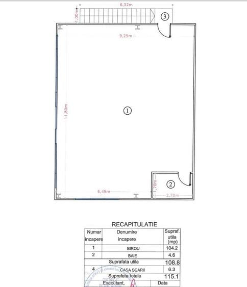 Spațiu comercial, de 375 mp, în Central
