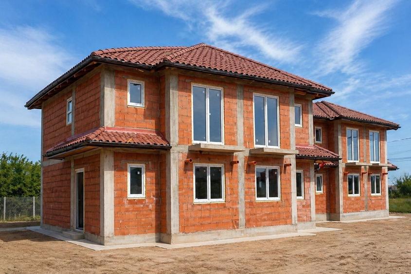 Duplex cu 3 camere cu Canalizare în Remetea Mare