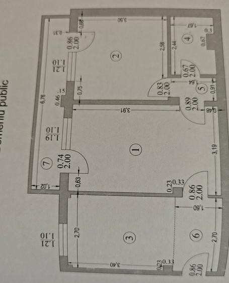 Apartament cu 2 camere semidecomandat în Orizont