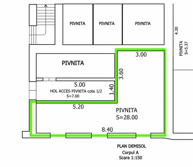 Apartament cu 4 camere în Central