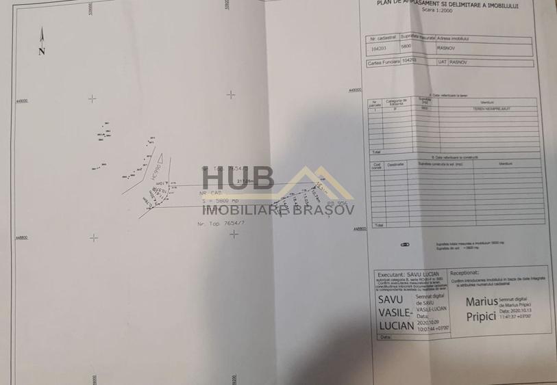 Teren agricol extravilan de 10035 mp, în Cheile Râșnoavei