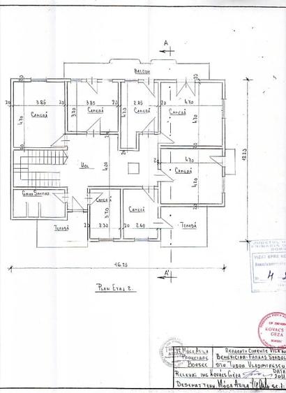 Casă individuală cu 5 camere cu Teren 896 Mp în Central