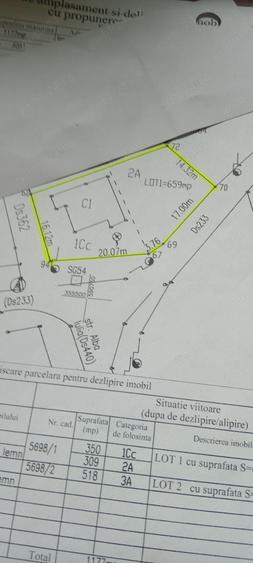Teren de 660 mp, în Ghermănești