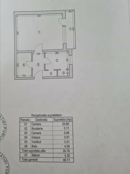 Garsonieră decomandată în Vitan