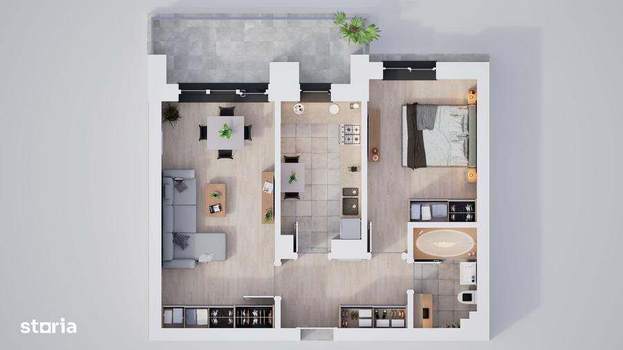 Apartament 2 camere decomandat + terasa - Bloc cu lift - Valletta Park - 8
