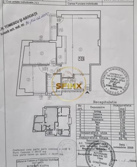 Apartament 3 camere/ Polona/  bloc 2010/ 2 bai/ centrala gaz/ parcare - 14