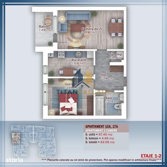 2 Camere FINALIZAT / Premium Boutique/ 62mp / Titan-Pallady / Bloc nou - 6