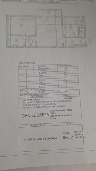Apartament cu 2 camere semidecomandat în Prundu