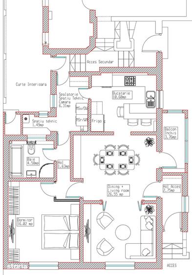Apartament cu 3 camere în Floreasca