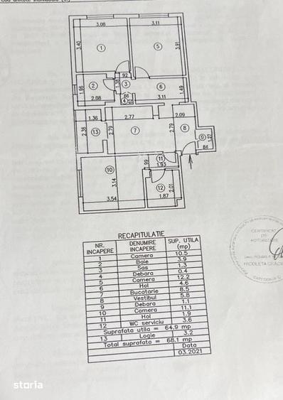 3 camere modern la 300m de metrou Piata Sudului - 17