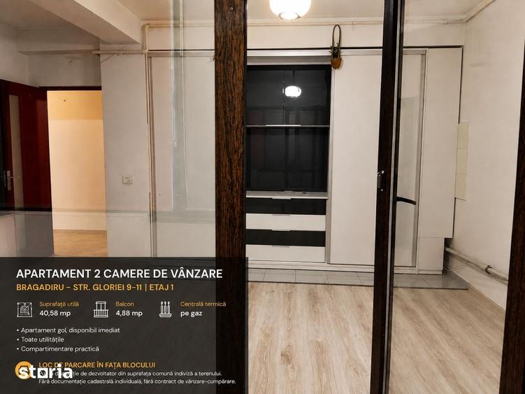 2 camere | Etaj 1 | Bragadiru Gloriei | 40,58 mp + balcon | Parcare - 1
