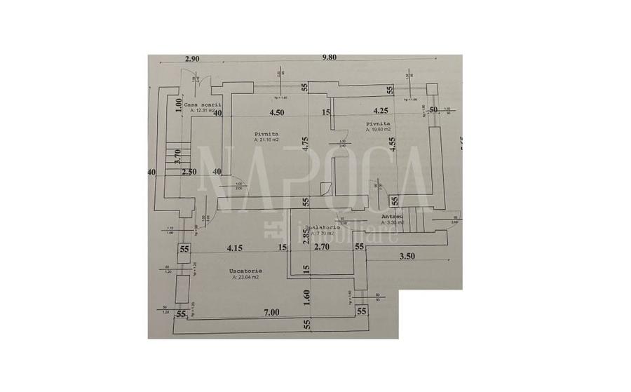 Casă individuală cu 7 camere cu Canalizare în Andrei Mureșanu