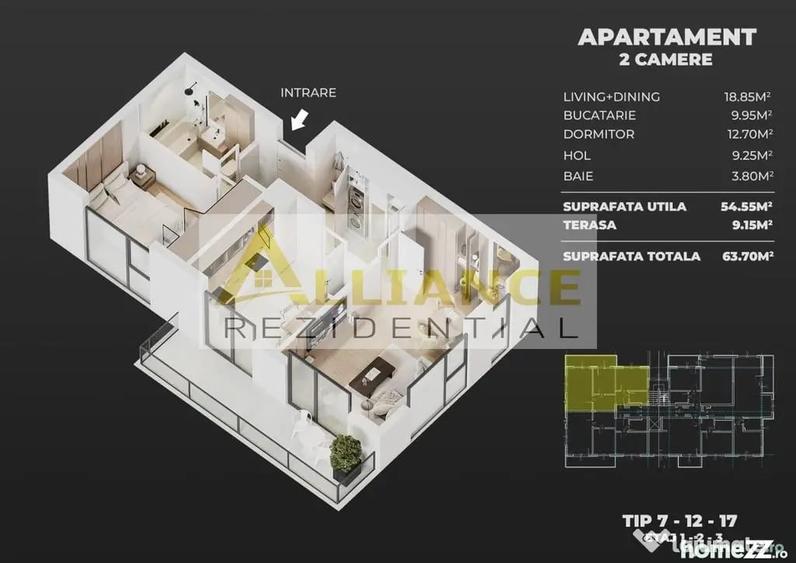 Ame Residence Exclusivitate Proiect nou ap 2 si 3 camere - 3