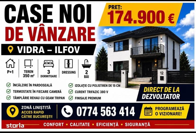 Casă cu 4 camere în Vidra