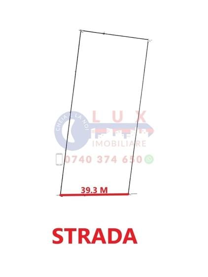 Teren Construcții intravilan de 3333 mp, în Vest