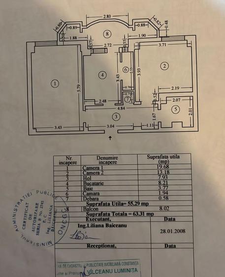 Apartament cu 2 camere decomandat în Trocadero