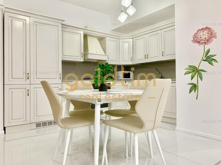 Apartament cu 3 camere semidecomandat, mobilat în Pipera
