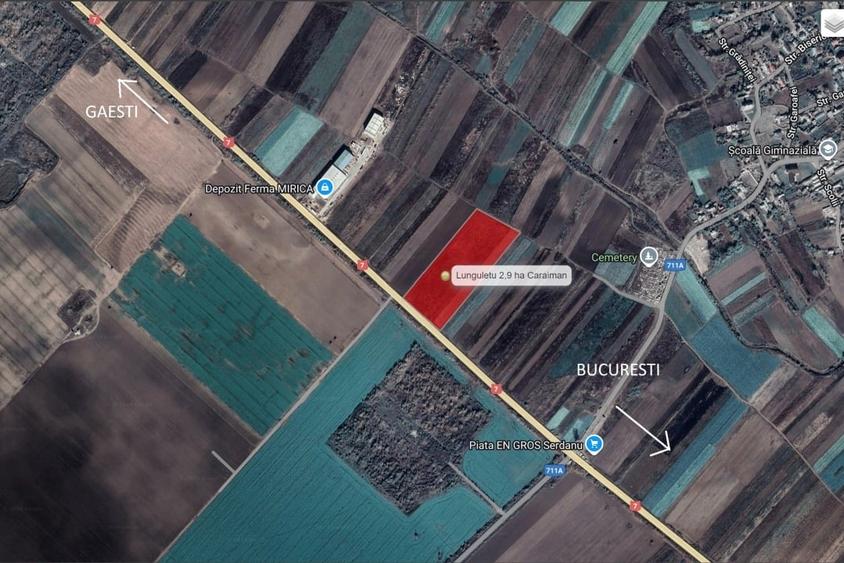 Teren Construcții intravilan de 28330 mp, în Lungulețu