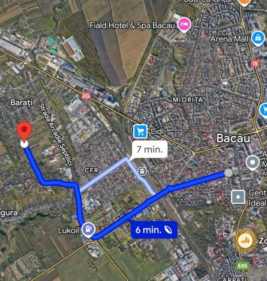 Casă individuală cu 3 camere cu Canalizare în Calea Moinești