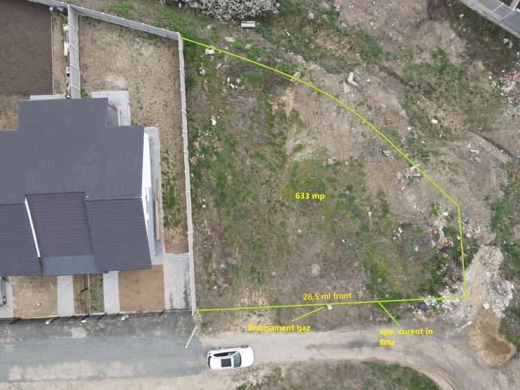 Teren Construcții intravilan de 633 mp, în Moșnița Nouă