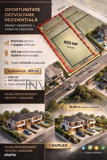 Teren de 656 mp, în Făget