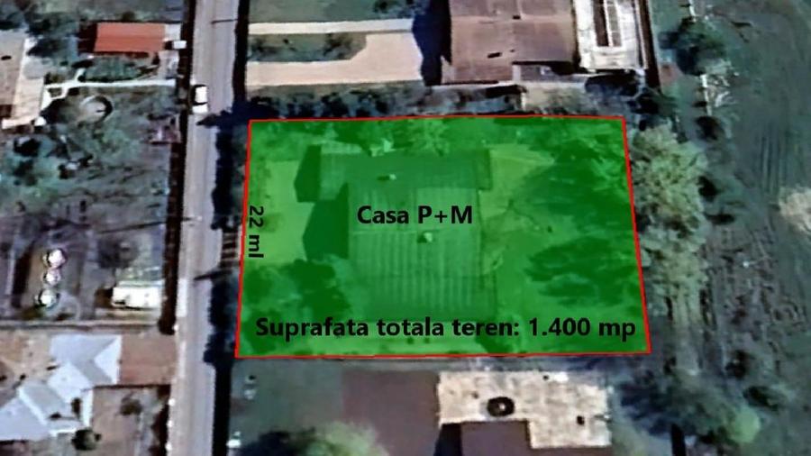 Casă individuală cu 6 camere cu Teren 1400 Mp în Nord