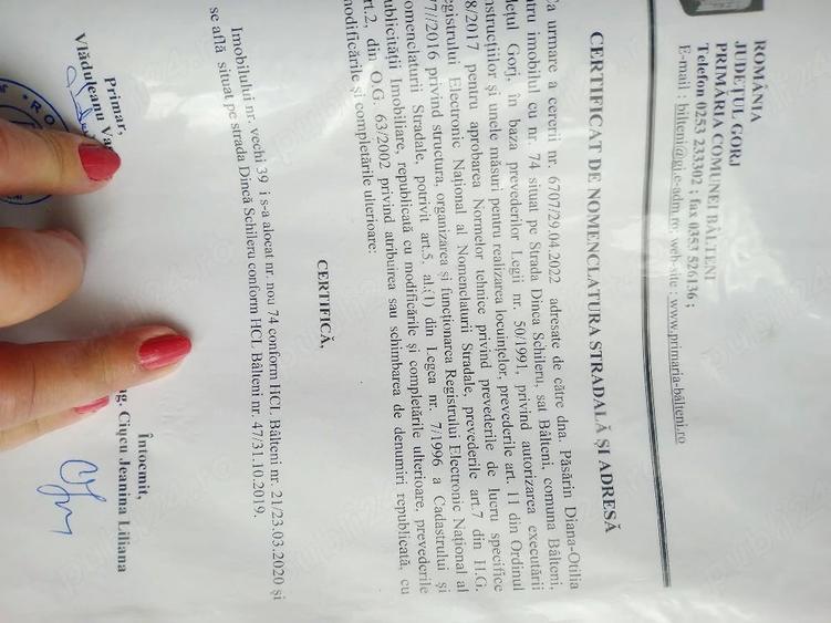 Teren de 618 mp, în Bâlteni