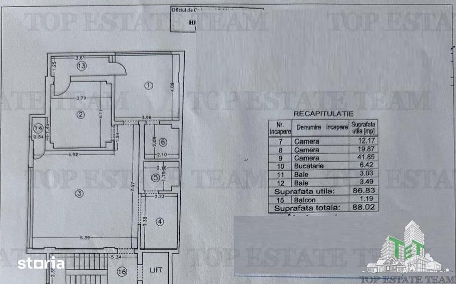 Apartament cu 3 camere decomandat, mobilat în Aviatorilor