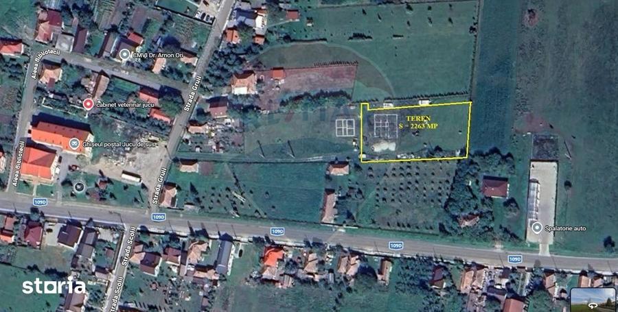 Teren de 2263 mp, în Jucu