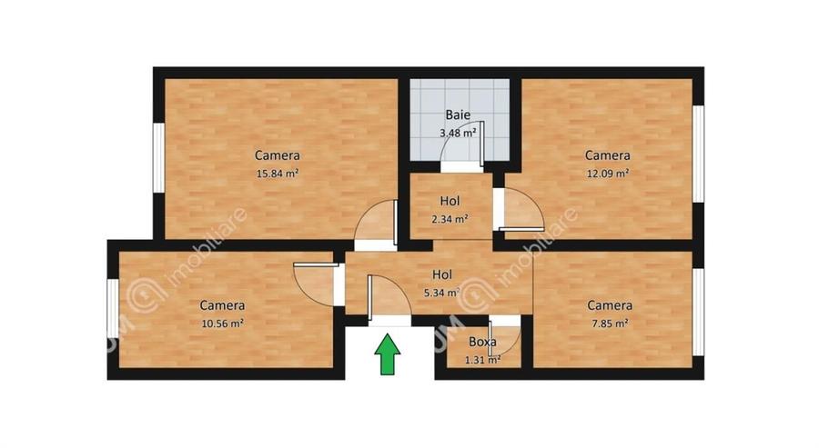 Apartament cu 3 camere decomandat în Central — fotografia 1