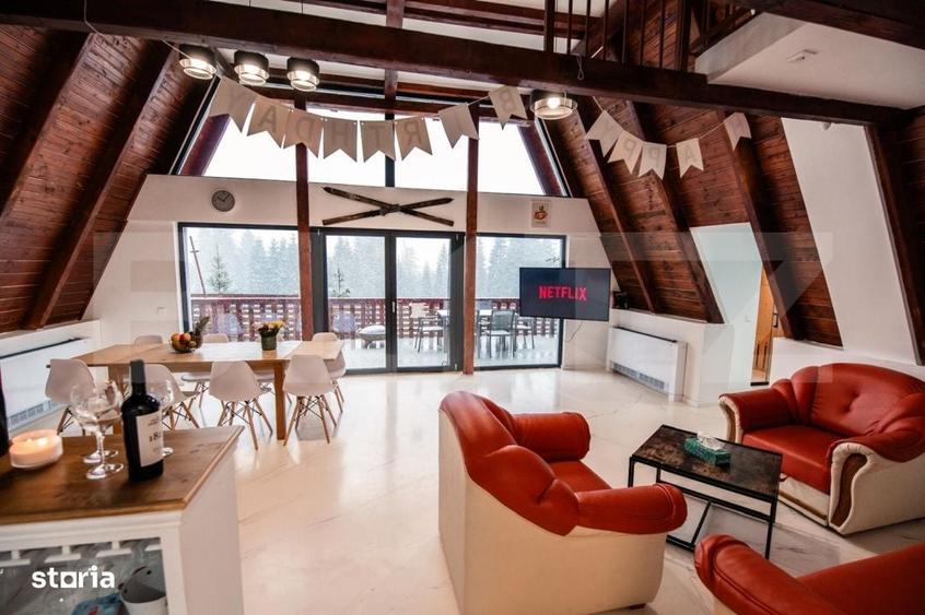 Cabana A-Frame, 195 mp utili, 600 mp teren, Sauna & Ciubar, Belis, SCH - 4