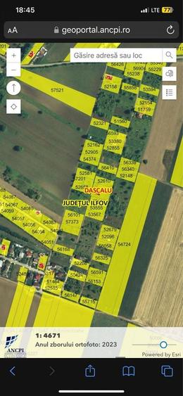 Teren de 18000 mp, în Dascălu