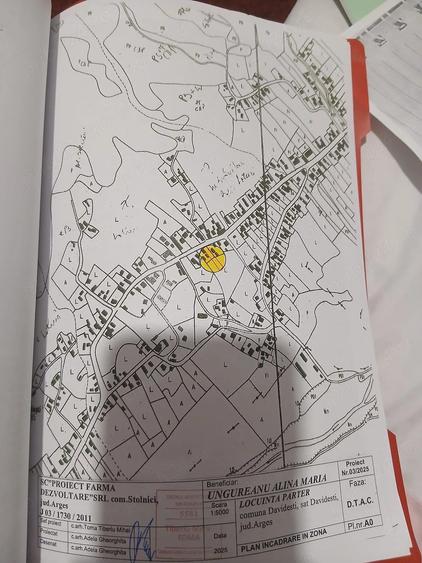 Teren de 858 mp, în Davidești