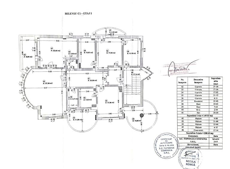 Apartament cu 3 camere semidecomandat, mobilat în Herăstrău