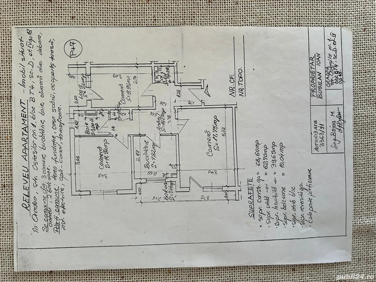 Apartament cu 3 camere decomandat în Rogerius