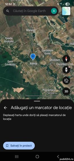 Teren de 2100 mp, în Mănești