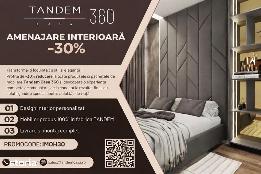 Apartament cu 3 camere semidecomandat în Tei
