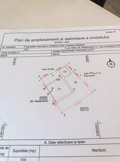 Teren de 200 mp, în Mărăști
