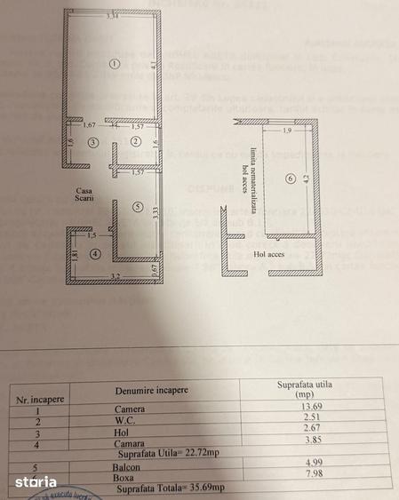 Doua studiouri zona faleza Cazino investi?ie la cheie regim hotelier - 13