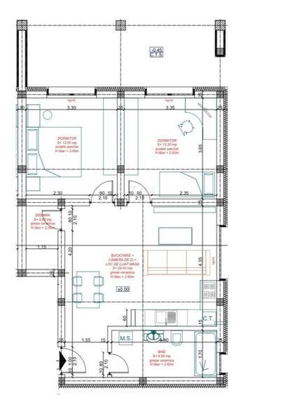 Apartament cu 3 camere în Giroc