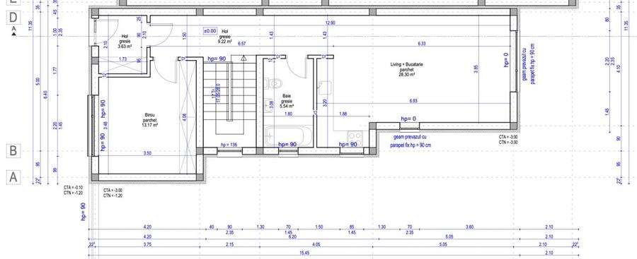 Duplex cu 4 camere cu Teren 300.5 Mp în Florești