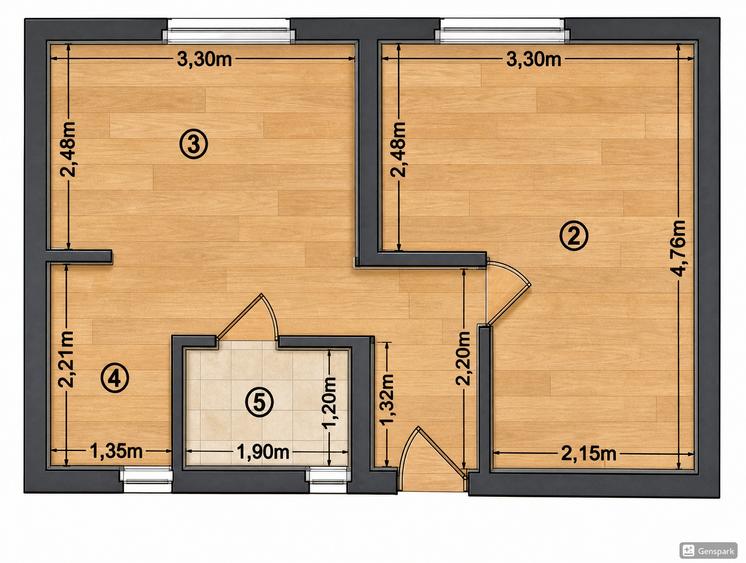 Apartament cu 2 camere decomandat în Gorjului