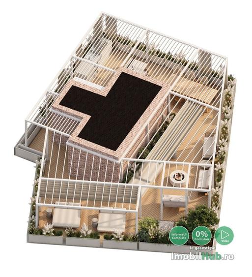 Apartament cu 3 camere semidecomandat în Bună Ziua
