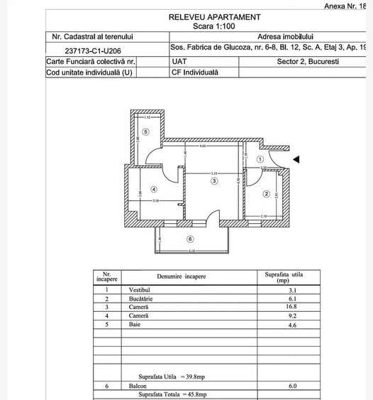 Apartament cu 2 camere în Aviației