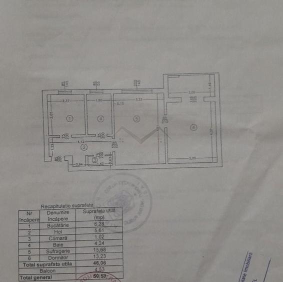 Apartament cu 2 camere nedecomandat în Tudor Vladimirescu