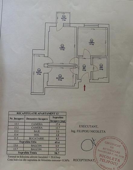 Apartament cu 2 camere decomandat în Theodor Pallady
