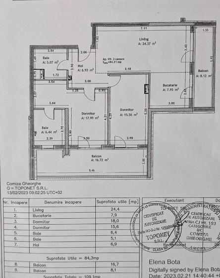 Apartament cu 3 camere semidecomandat, mobilat în Zorilor