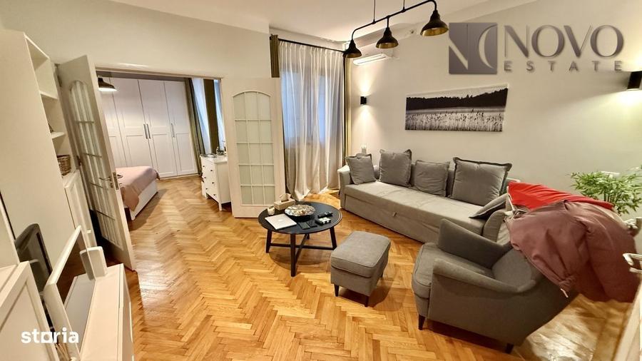 Apartament cu 2 camere semidecomandat, mobilat în Calea Victoriei