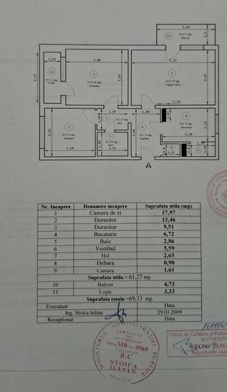 Apartament cu 3 camere decomandat în Tudor Vladimirescu